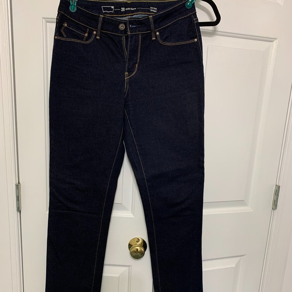 Levi's Bold Curvy Size 28 Petite Dark Wash